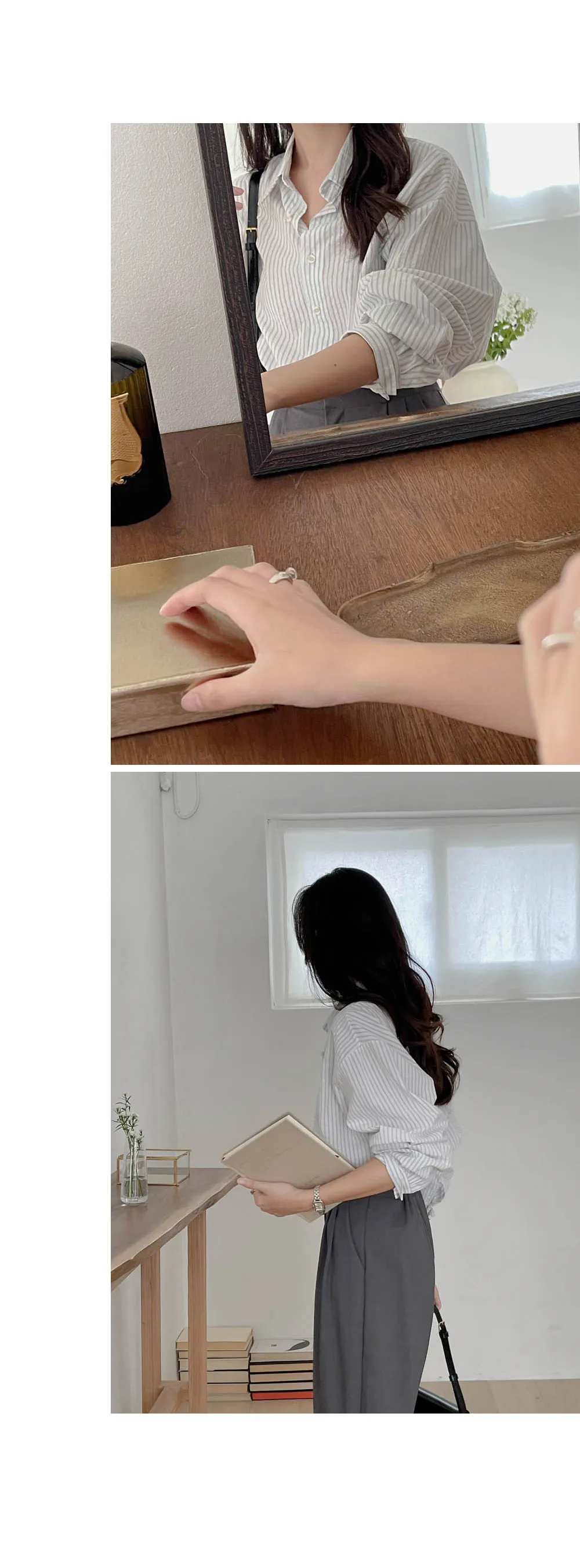 메탈릭 스퀘어 워치 상세 이미지 15