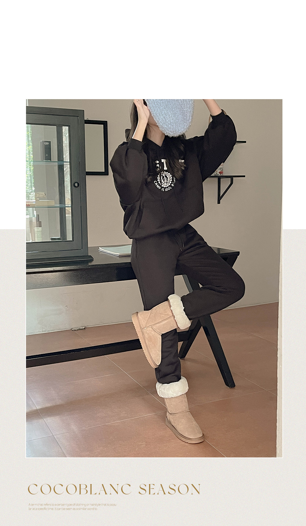 부클 골지 비니 상세 이미지 31