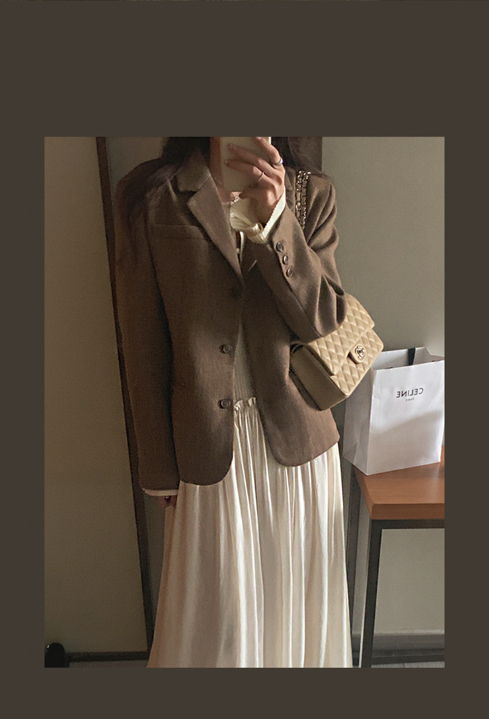 [단독][봄🌷하객룩][1천장돌파] 마가렛 헤링본 싱글자켓 상세 이미지 3