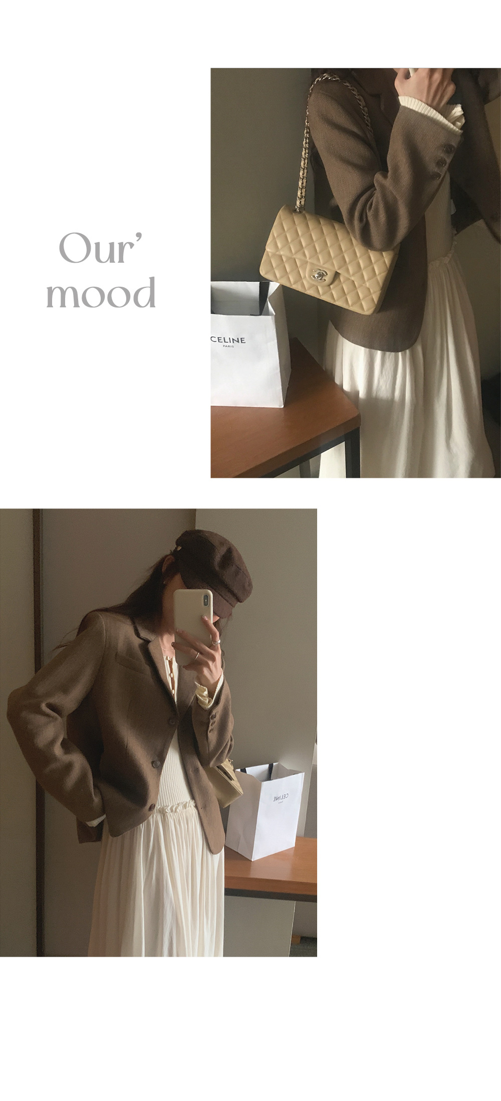 [단독][봄🌷하객룩][1천장돌파] 마가렛 헤링본 싱글자켓 상세 이미지 17
