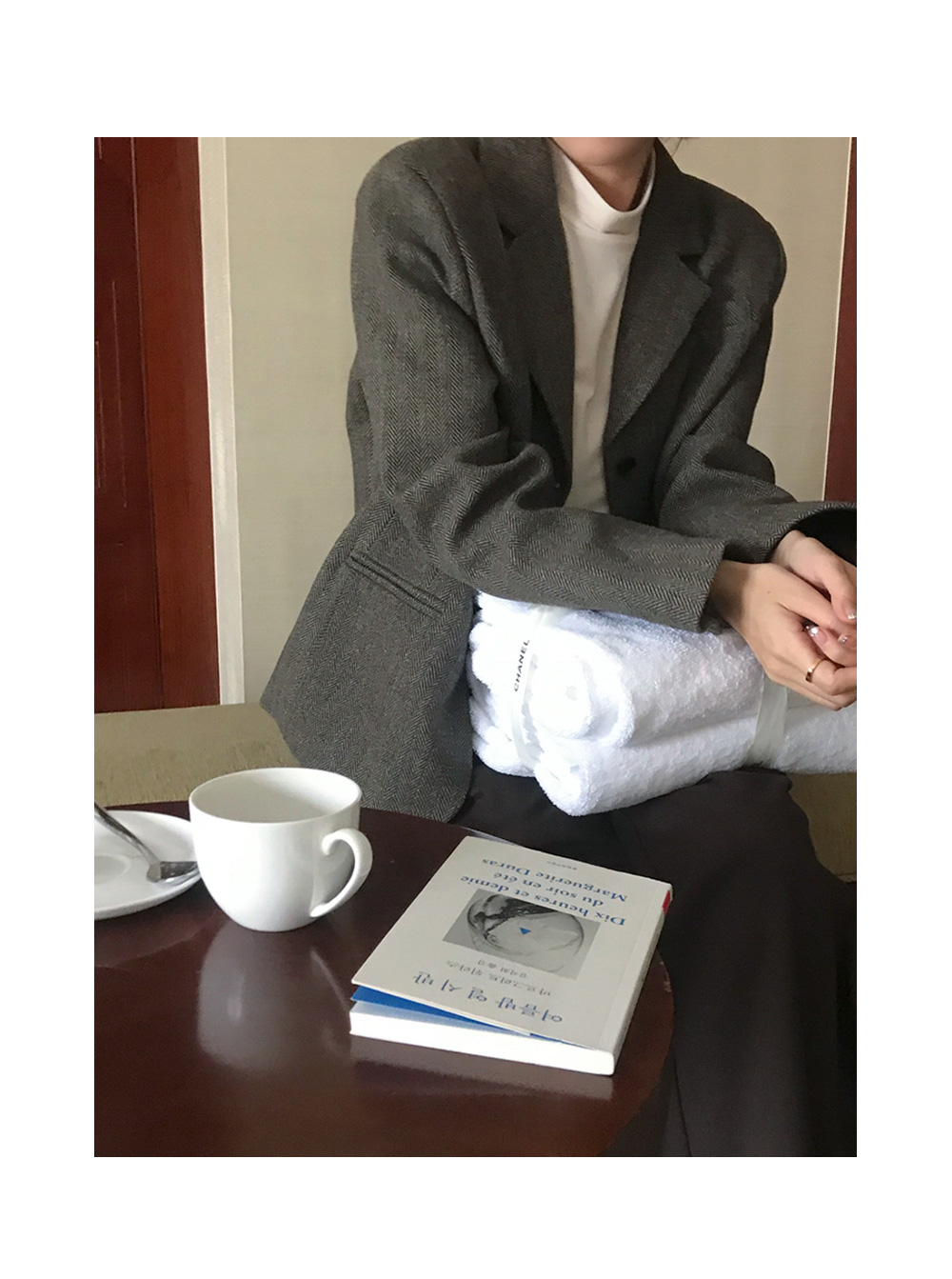 [단독][봄🌷하객룩][1천장돌파] 마가렛 헤링본 싱글자켓 상세 이미지 21