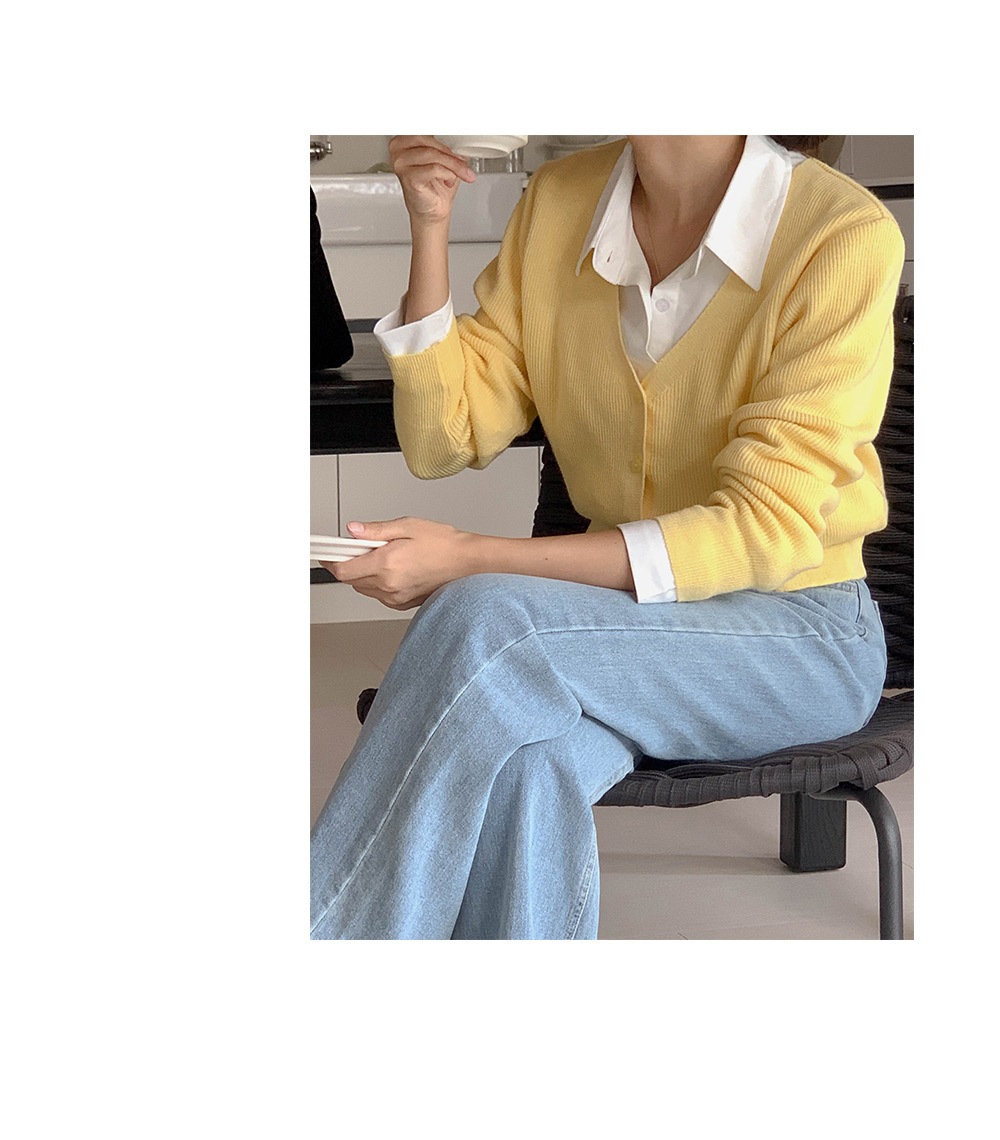 [단독][여름BEST🌴][이태리코튼/반팔ver추가][6천장돌파] 코튼 브이넥 가디건 상세 이미지 30