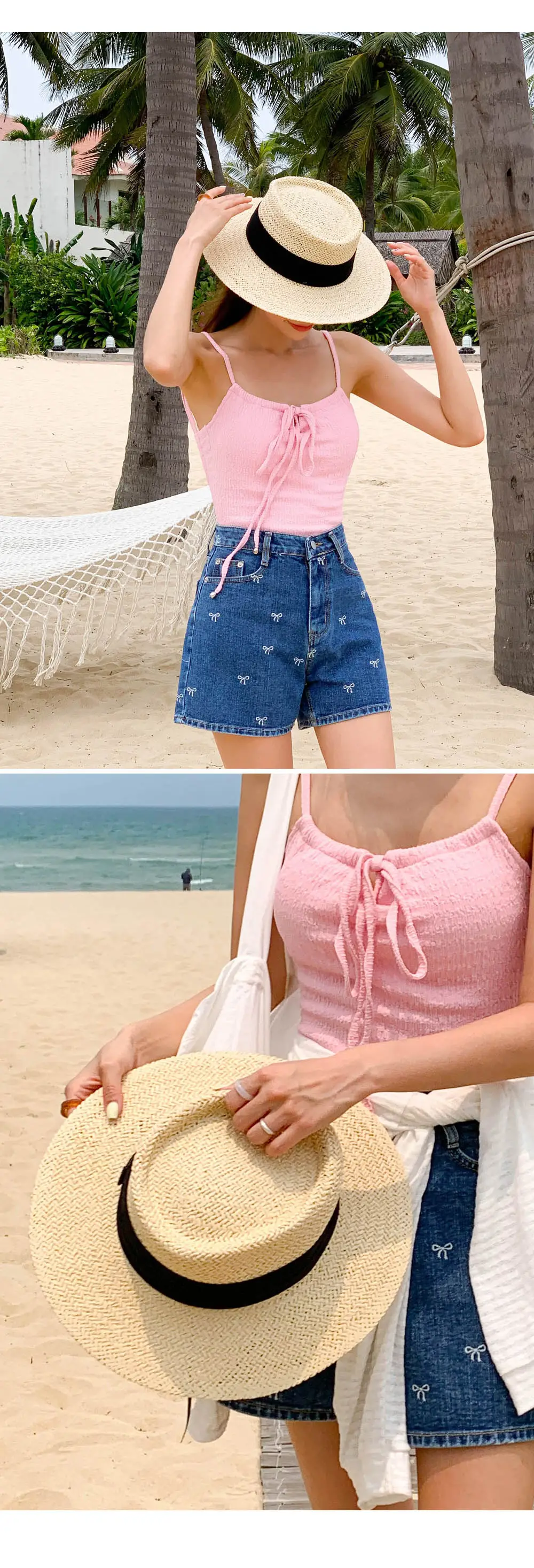 [여름신상🌴휴가룩] 모브 라피아 페도라 상세 이미지 7