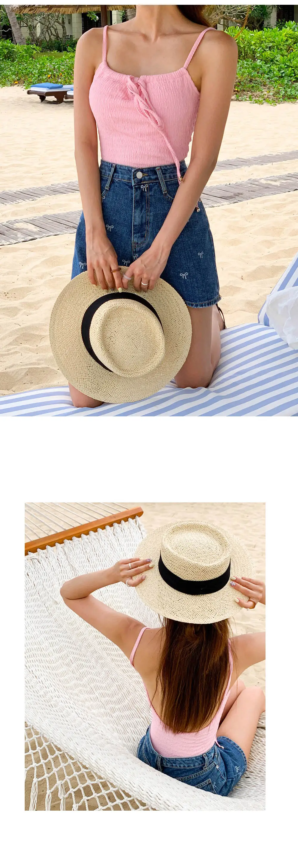 [여름신상🌴휴가룩] 모브 라피아 페도라 상세 이미지 11