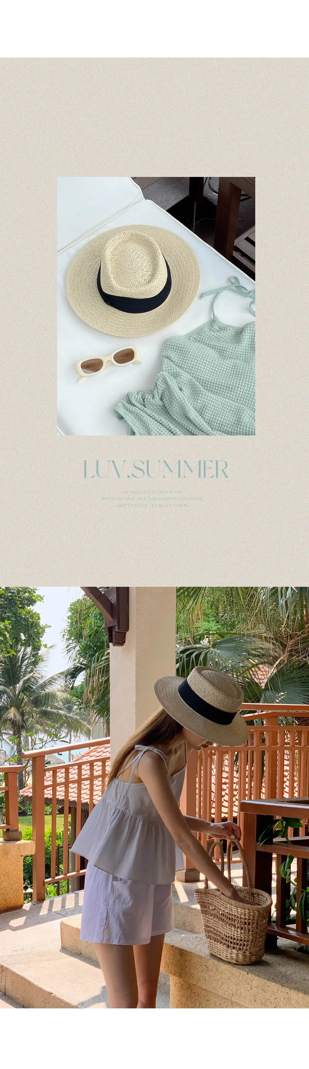 [여름신상🌴휴가룩] 모브 라피아 페도라 상세 이미지 22