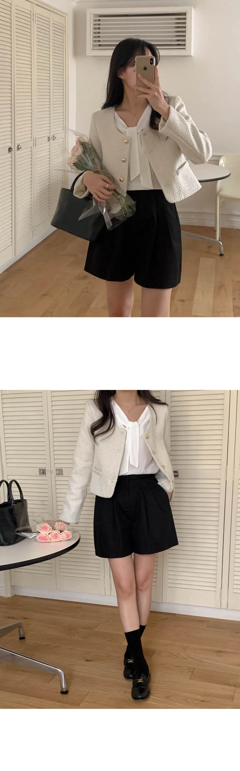 [봄신상♥하객룩] 페블 트위드 자켓 상세 이미지 22