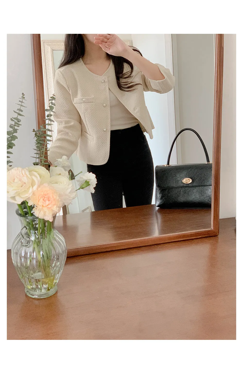 [단독][봄신상🌷하객룩/오피스룩][1천장돌파][코코메이드]퍼퓸 트위드 자켓 상세 이미지 42