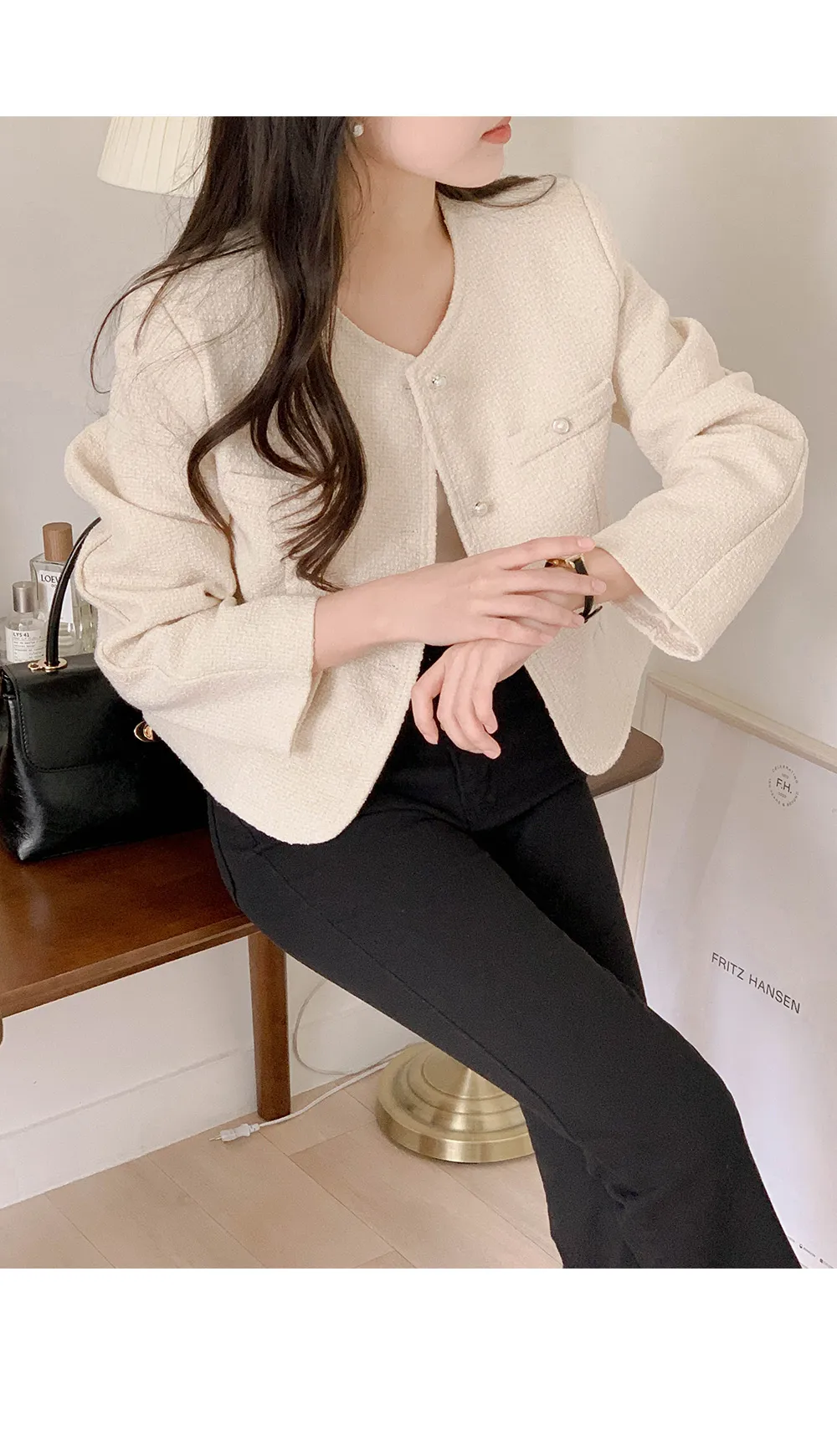 [단독][봄신상🌷하객룩/오피스룩][1천장돌파][코코메이드]퍼퓸 트위드 자켓 상세 이미지 43
