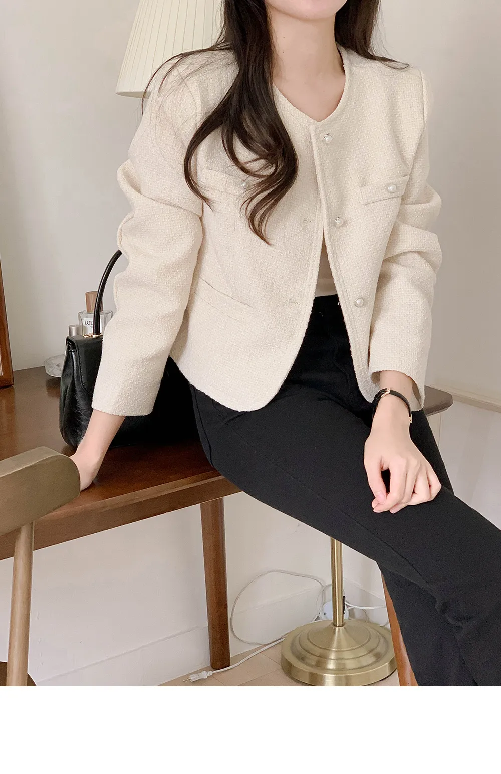 [단독][봄신상🌷하객룩/오피스룩][1천장돌파][코코메이드]퍼퓸 트위드 자켓 상세 이미지 49