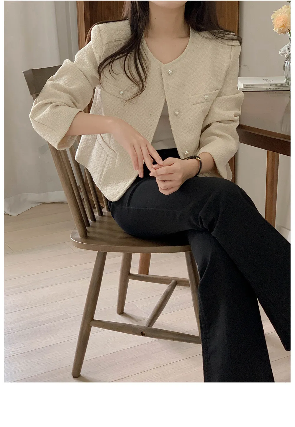 [단독][봄신상🌷하객룩/오피스룩][1천장돌파][코코메이드]퍼퓸 트위드 자켓 상세 이미지 56