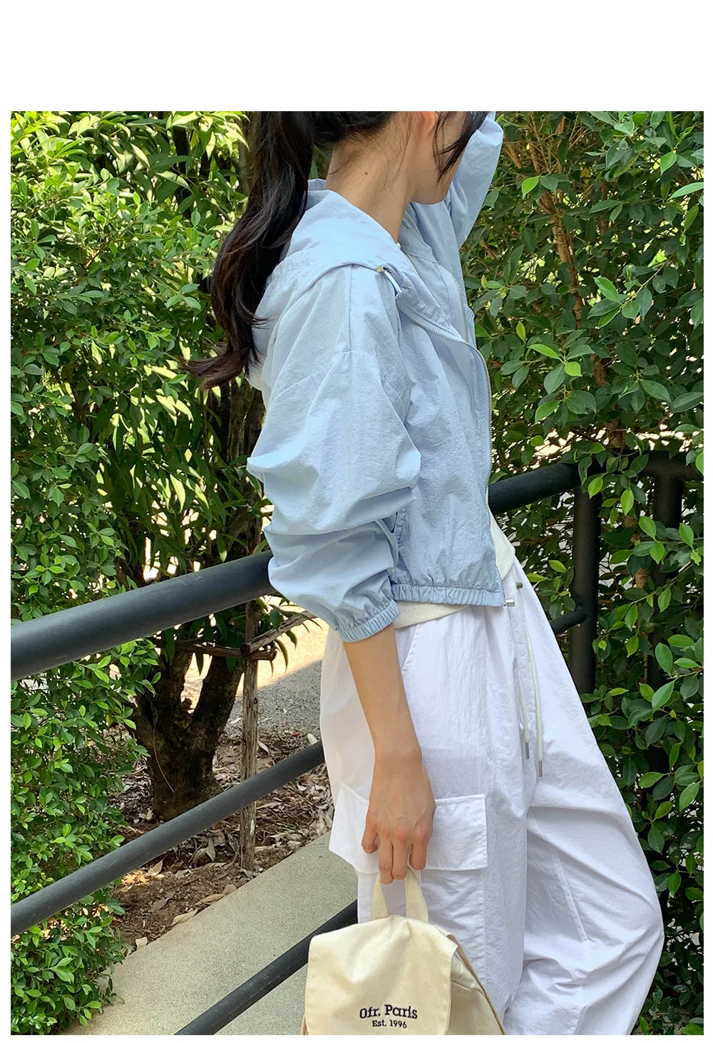 [여름🌴장마룩][1천장돌파] 하스 크롭 바람막이 점퍼 상세 이미지 17