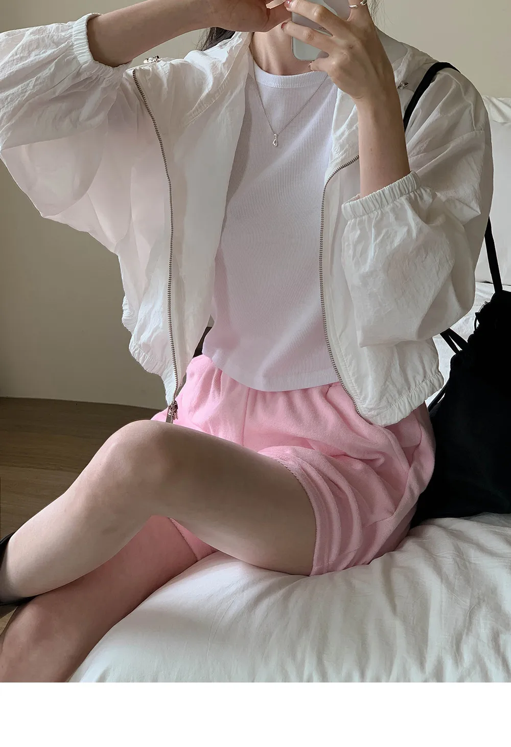 [여름🌴장마룩][1천장돌파] 하스 크롭 바람막이 점퍼 상세 이미지 67