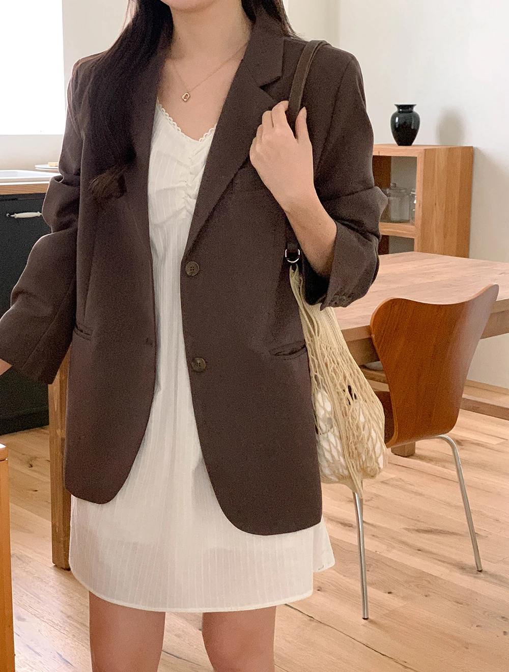 [봄🌷드뮤어/오피스룩][코코메이드]멀시 테일러드 자켓 상세 이미지 123