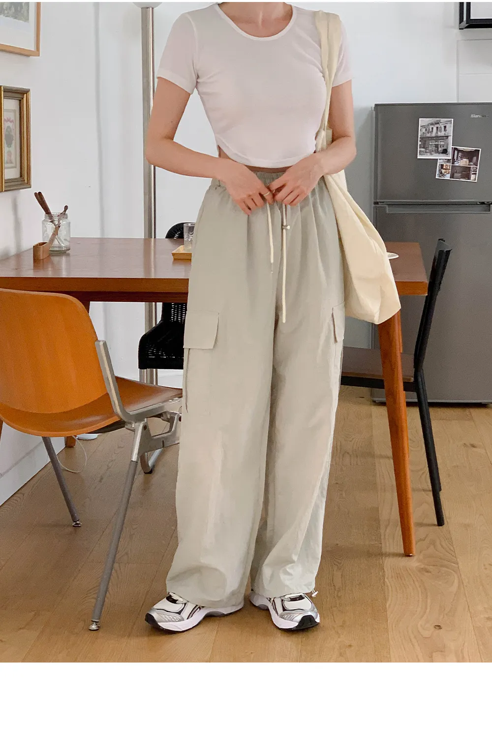 [단독][여름🌴][1천장돌파][코코메이드]스트링 나일론 카고팬츠(밴딩) 상세 이미지 220