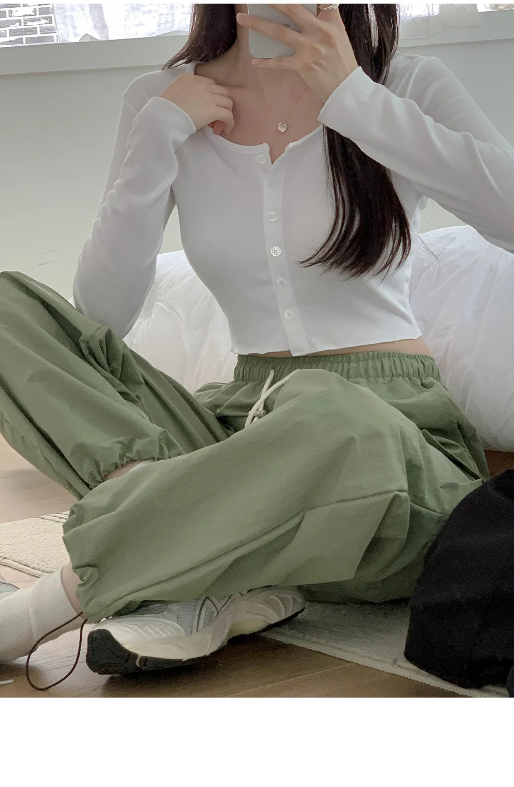 [단독][여름🌴][1천장돌파][코코메이드]스트링 나일론 카고팬츠(밴딩) 상세 이미지 93