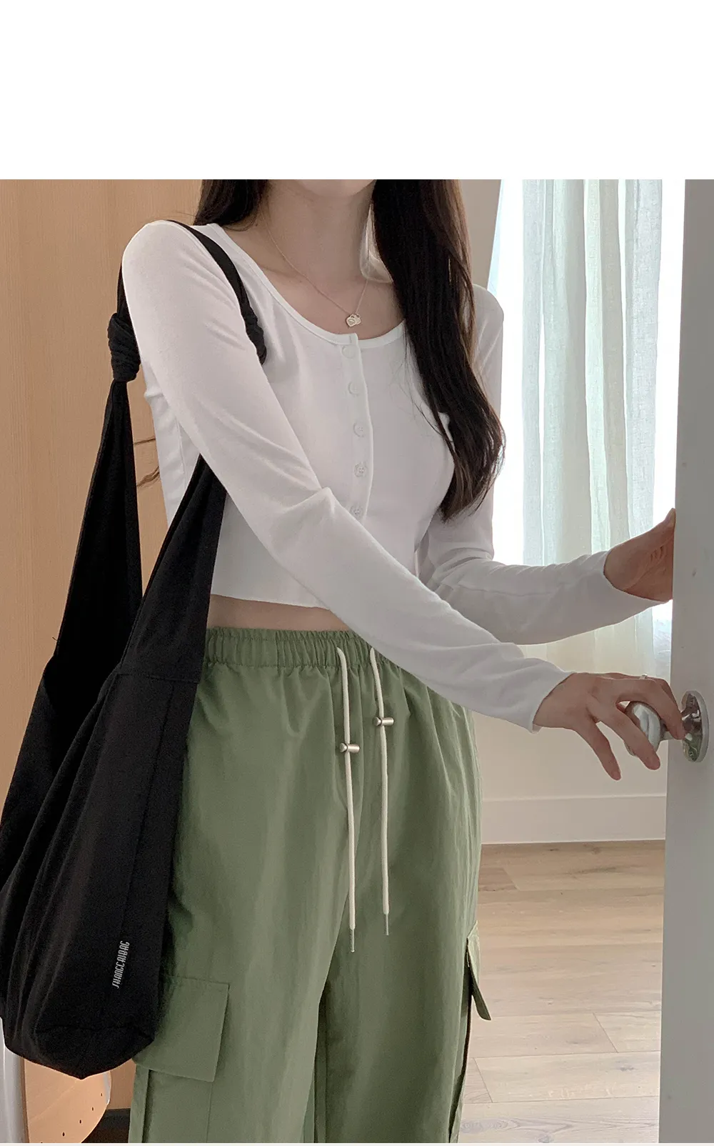 [단독][여름🌴][1천장돌파][코코메이드]스트링 나일론 카고팬츠(밴딩) 상세 이미지 94