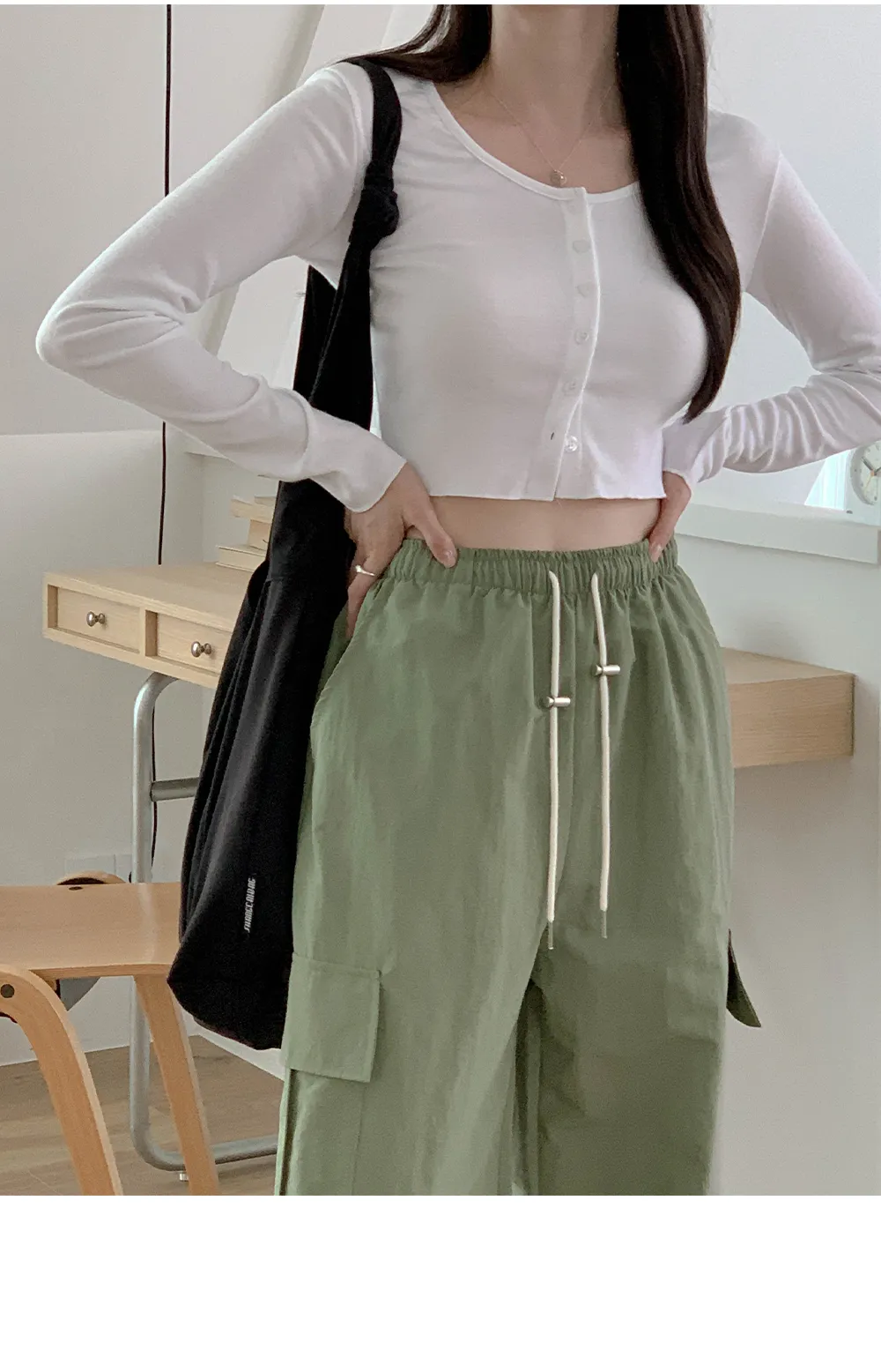 [단독][여름🌴][1천장돌파][코코메이드]스트링 나일론 카고팬츠(밴딩) 상세 이미지 101
