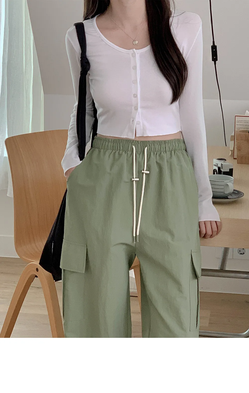 [단독][여름🌴][1천장돌파][코코메이드]스트링 나일론 카고팬츠(밴딩) 상세 이미지 120