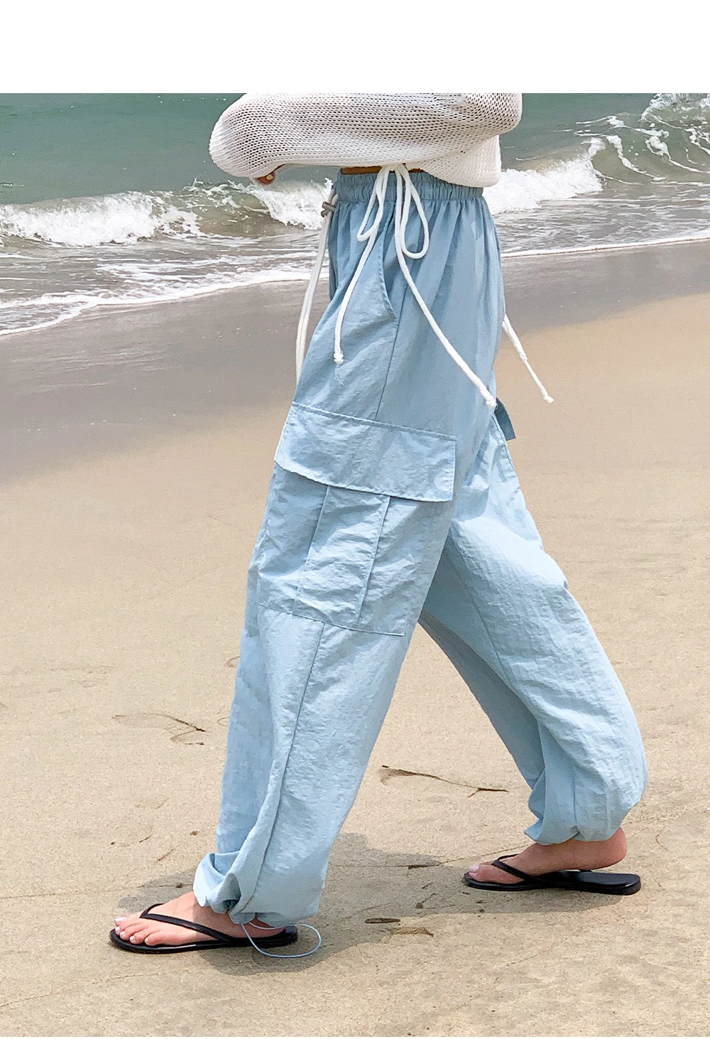 [단독][여름🌴][1천장돌파][코코메이드]스트링 나일론 카고팬츠(밴딩) 상세 이미지 197