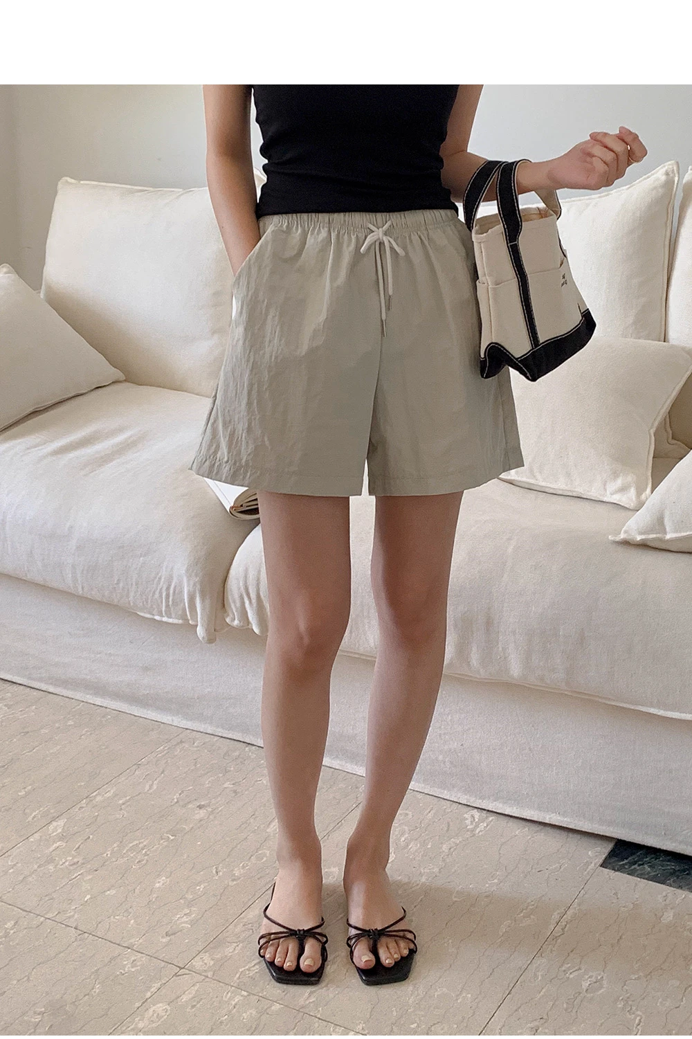 [단독][휴양지룩🌴장마룩][1천장돌파][코코메이드] 라이튼 나일론 숏팬츠(밴딩) 상세 이미지 72