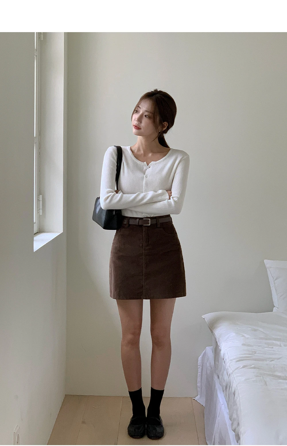 [단독][봄🌷하객룩][1천장돌파] 페이블 코듀로이 스커트(벨트set) 상세 이미지 14