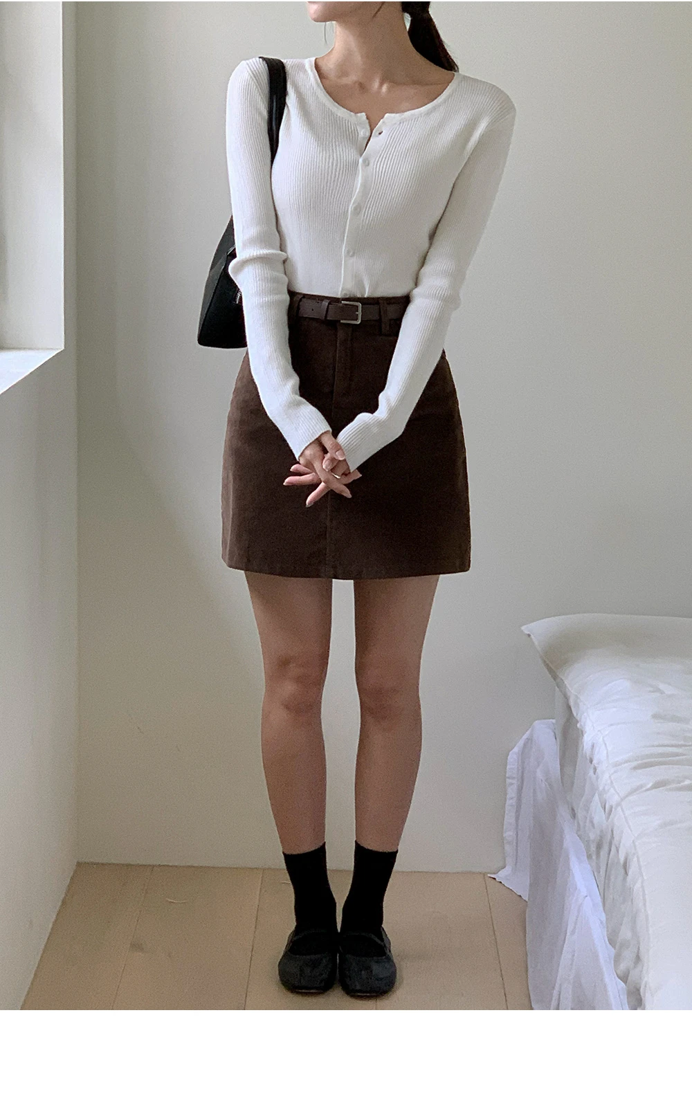 [단독][봄🌷하객룩][1천장돌파] 페이블 코듀로이 스커트(벨트set) 상세 이미지 19