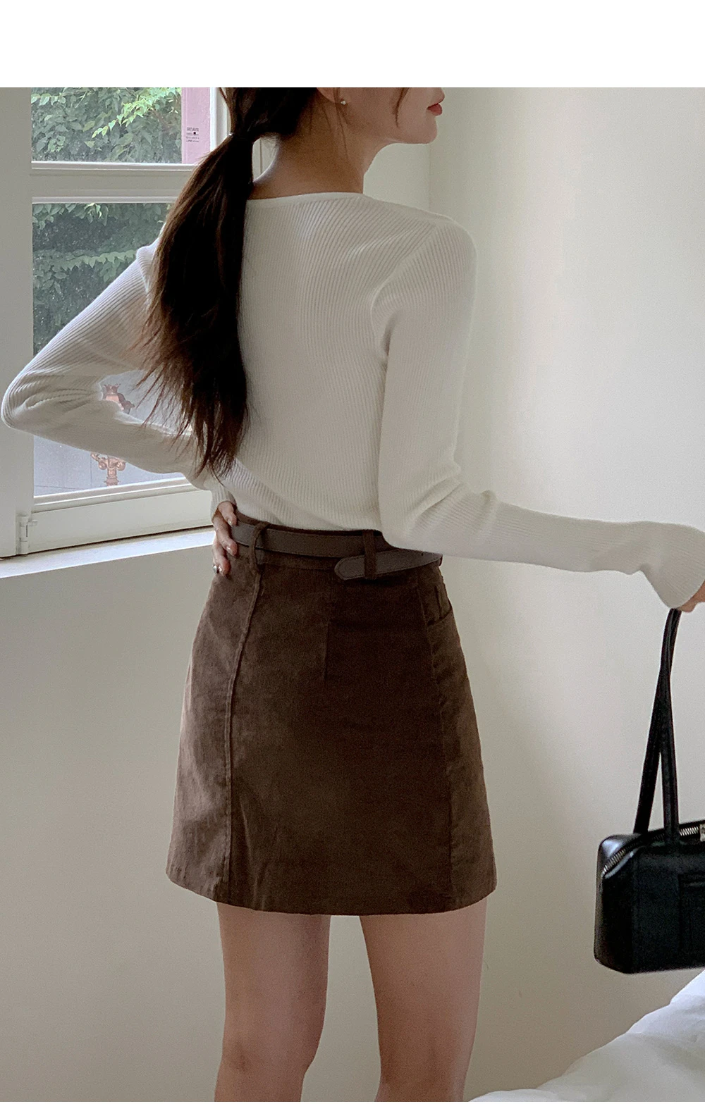 [단독][봄🌷하객룩][1천장돌파] 페이블 코듀로이 스커트(벨트set) 상세 이미지 20