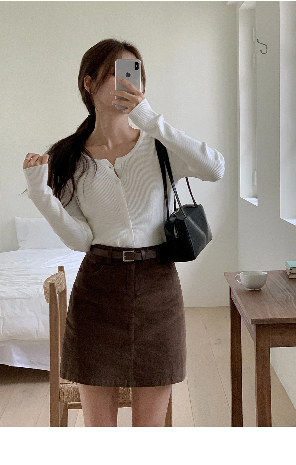 [단독][봄🌷하객룩][1천장돌파] 페이블 코듀로이 스커트(벨트set) 상세 이미지 21