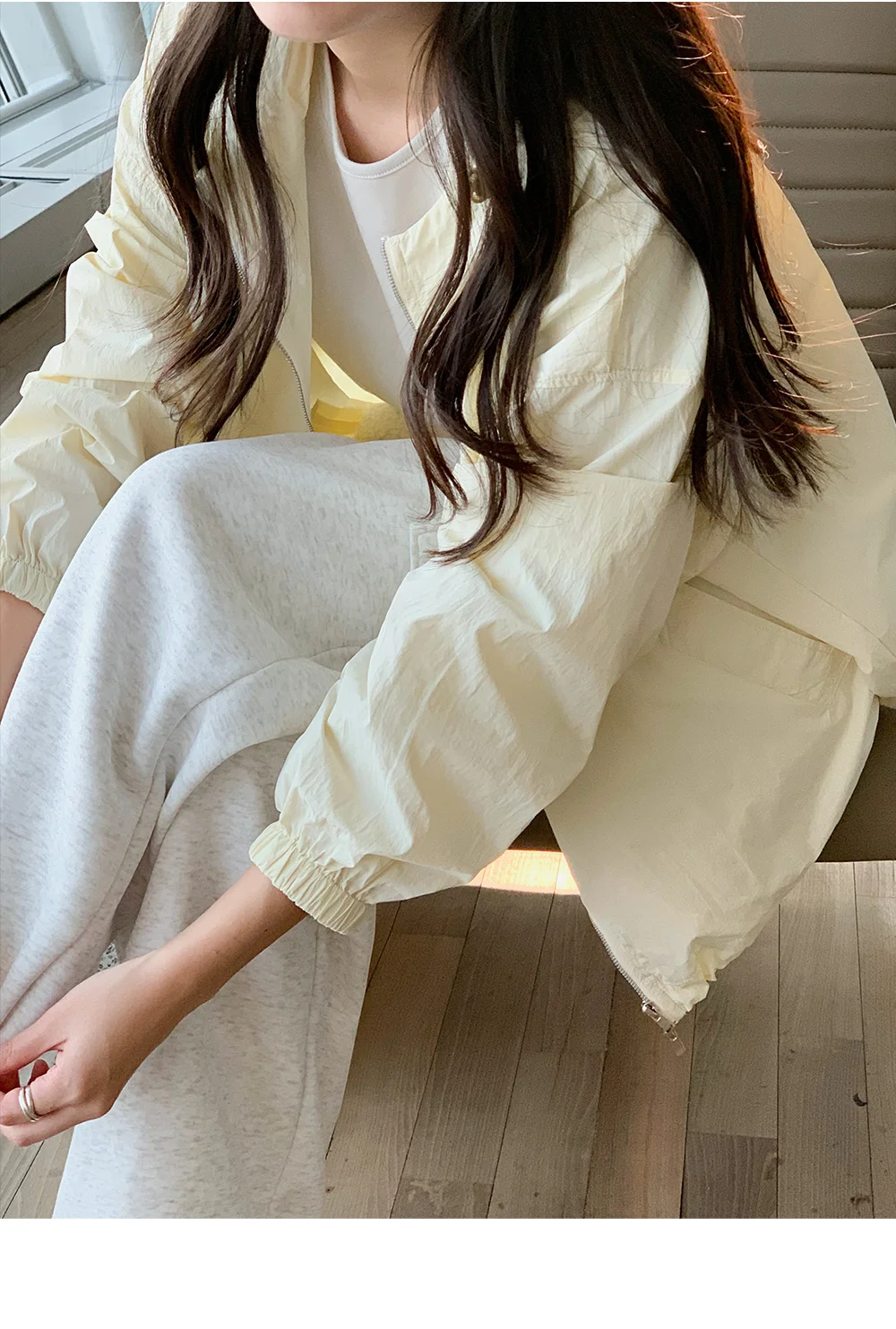 [여름신상🌴바람막이] 모니 윈드 후드 집업 상세 이미지 6