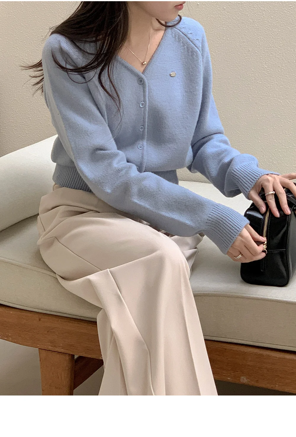 [봄🌷파스텔톤] 실버 팬던트 가디건 상세 이미지 25