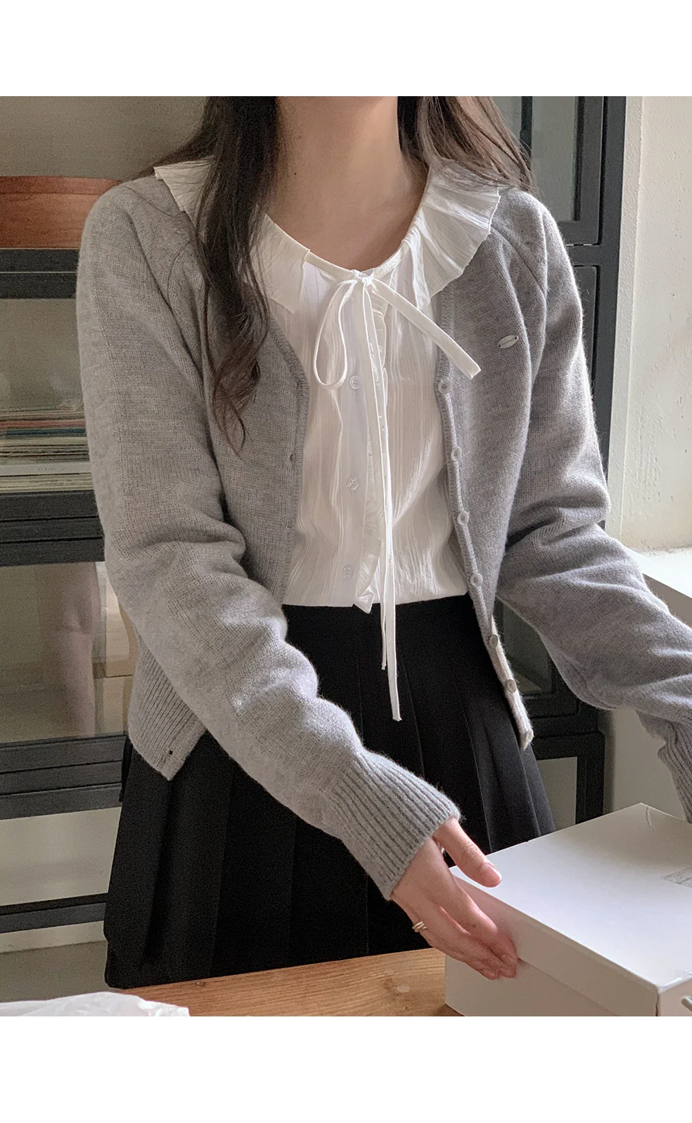 [봄🌷파스텔톤] 실버 팬던트 가디건 상세 이미지 38