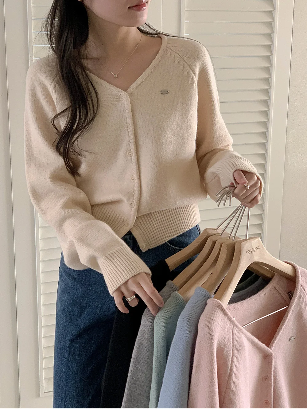 [봄🌷파스텔톤] 실버 팬던트 가디건 상세 이미지 53