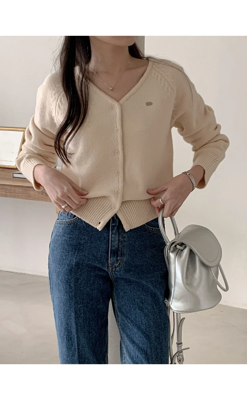 [봄🌷파스텔톤] 실버 팬던트 가디건 상세 이미지 63