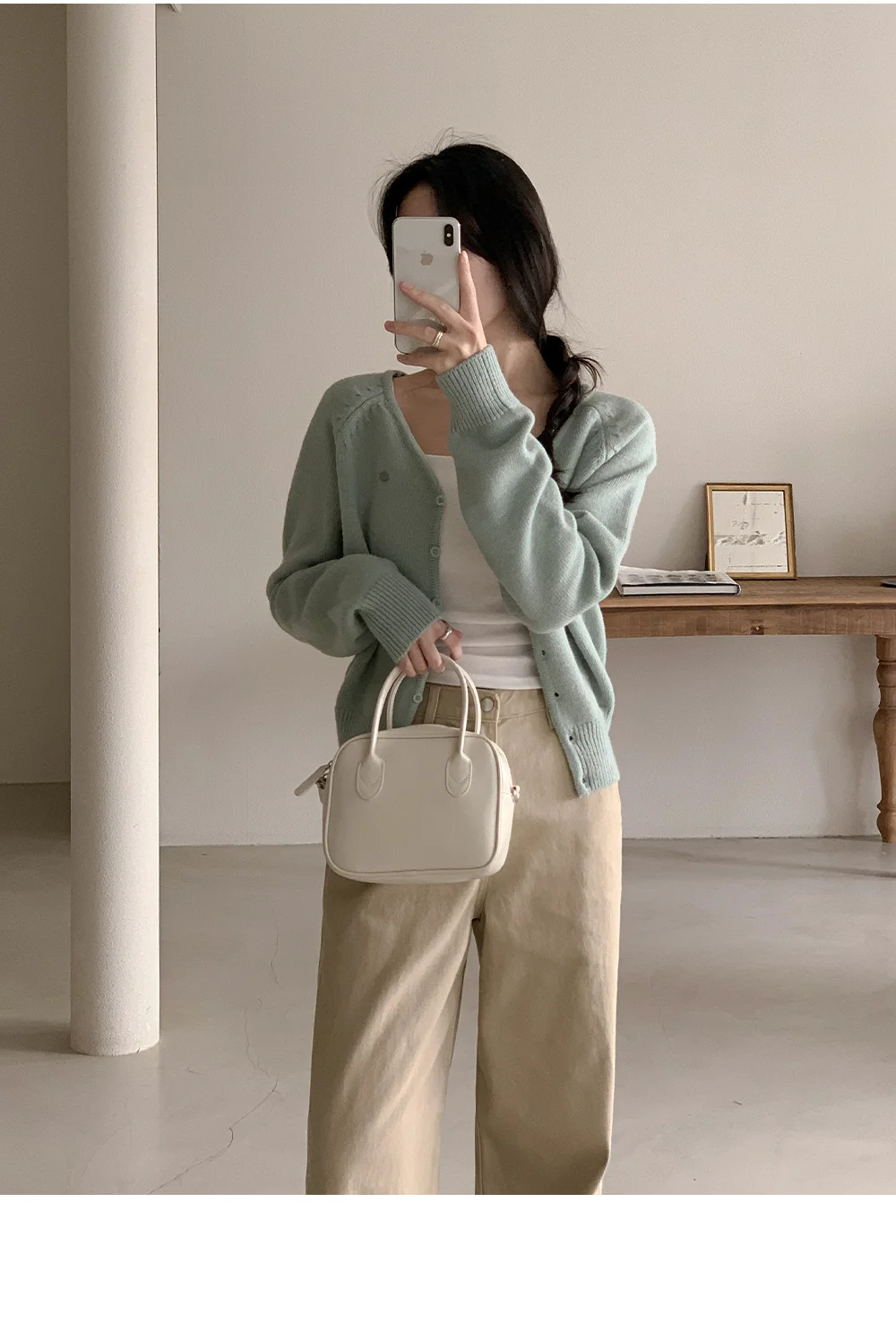 [봄🌷파스텔톤] 실버 팬던트 가디건 상세 이미지 86
