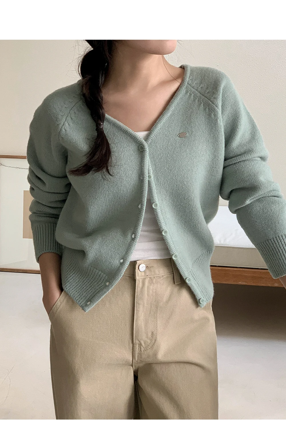 [봄🌷파스텔톤] 실버 팬던트 가디건 상세 이미지 95