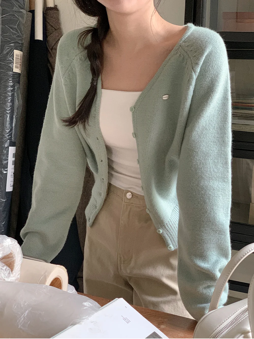 [봄🌷파스텔톤] 실버 팬던트 가디건 상세 이미지 99