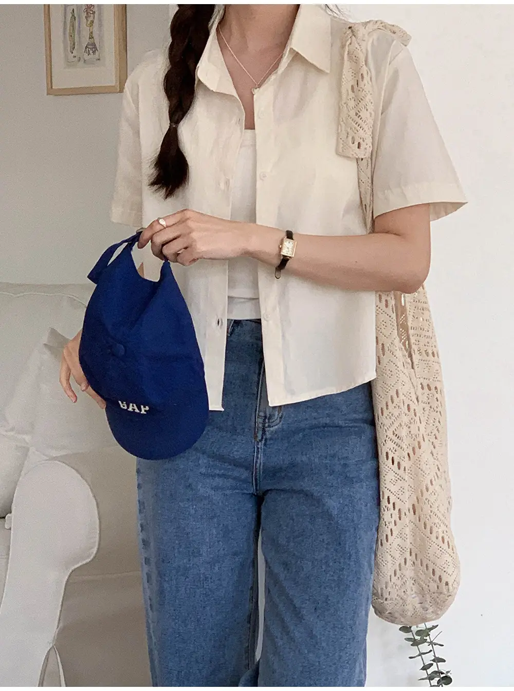 [여름신상🌴3기장/3XL] 온드 스트레이트 데님팬츠(숏,미들,롱) 상세 이미지 6