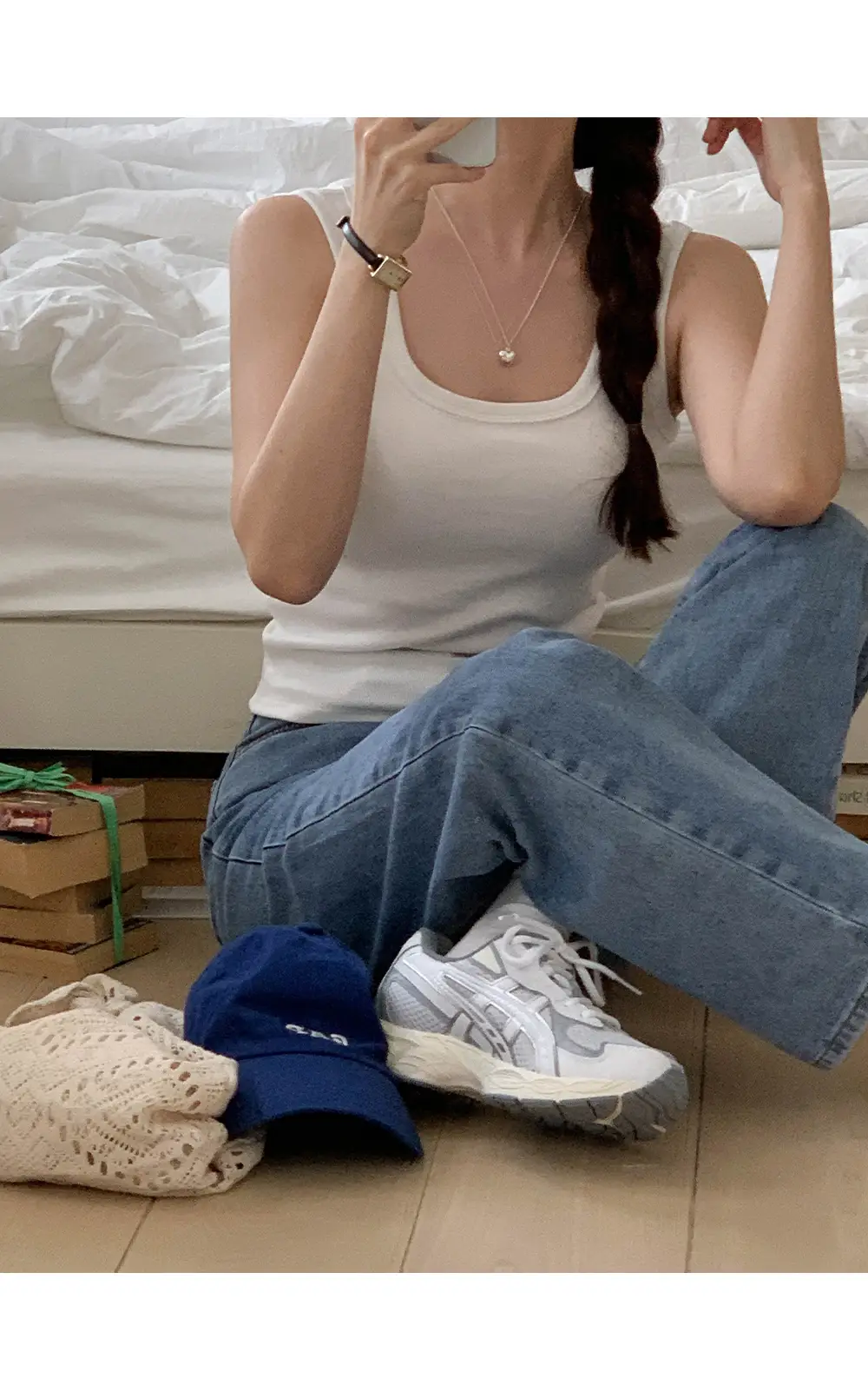 [여름신상🌴3기장/3XL] 온드 스트레이트 데님팬츠(숏,미들,롱) 상세 이미지 14