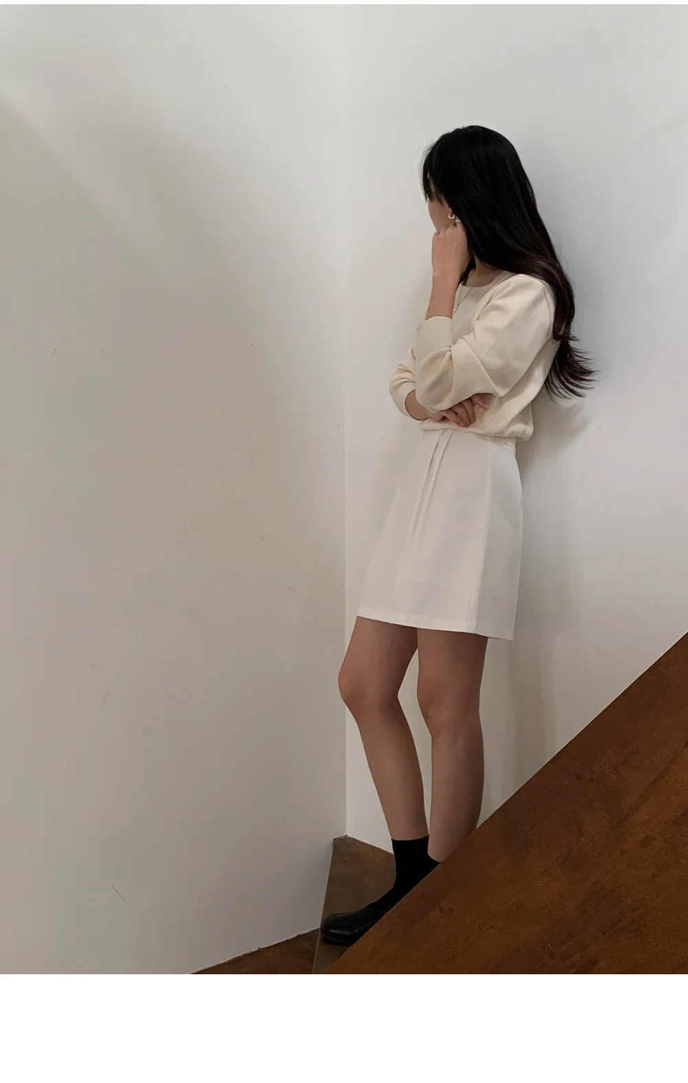 [여름신상🌴하객룩][Solevé]테브 핀턱 스커트 상세 이미지 21
