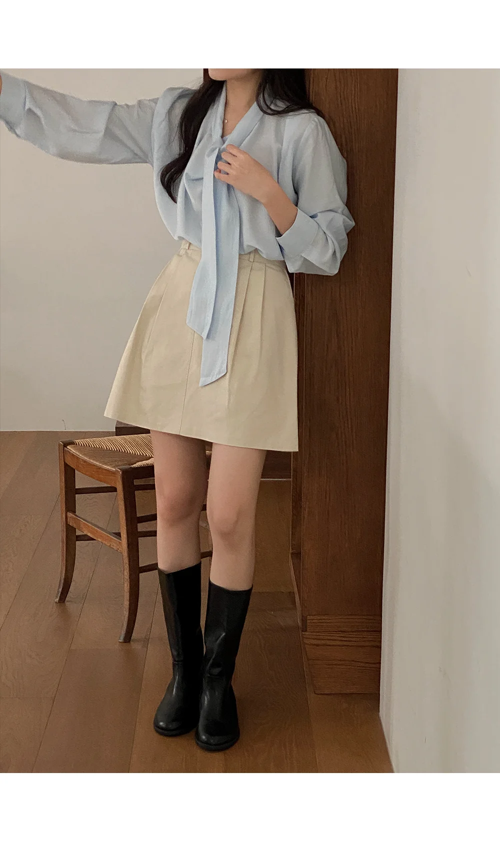 [여름신상🌴하객룩][Solevé]테브 핀턱 스커트 상세 이미지 68