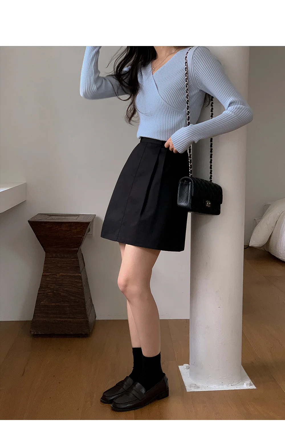[여름신상🌴하객룩][Solevé]테브 핀턱 스커트 상세 이미지 82